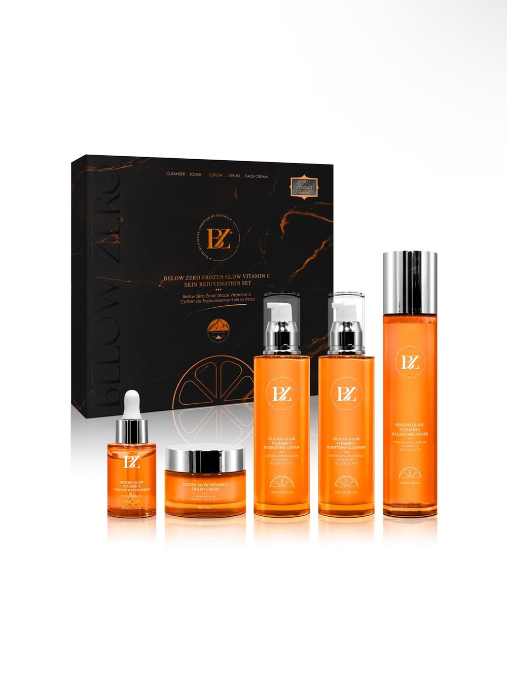 BELOW ZERO *BNIB* FROZEN GLOW VITAMIN C SKIN REJUVENATION SET